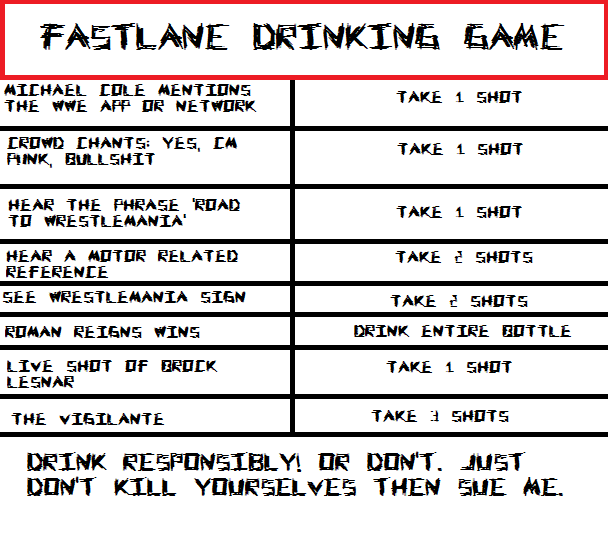 fastlane drinking