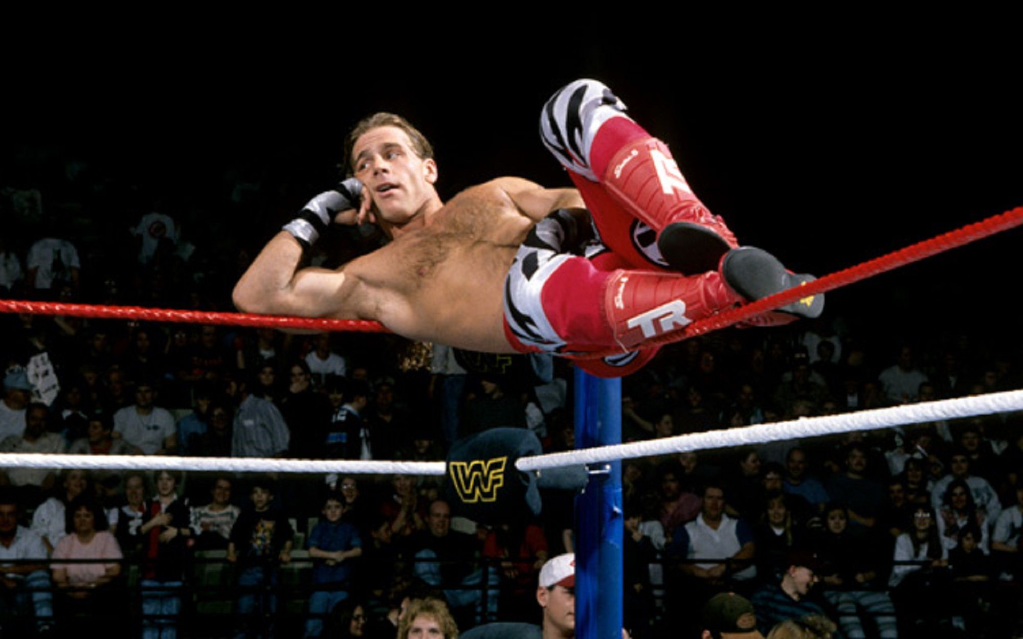 Download Legendary WWE Star Shawn Michaels on DVD Cover Wallpaper |  Wallpapers.com