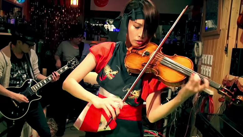 Shinsuke nakamura theme song violin player cover song video