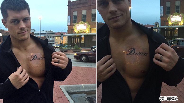 Cody Rhodes tribute tattoo dusty rhodes wrestling wwe stardust