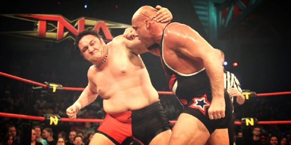 Kurt Angle vs. Samoa Joe