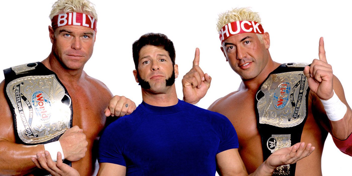 Rico with Billy and Chuck as WWE tag team champions.