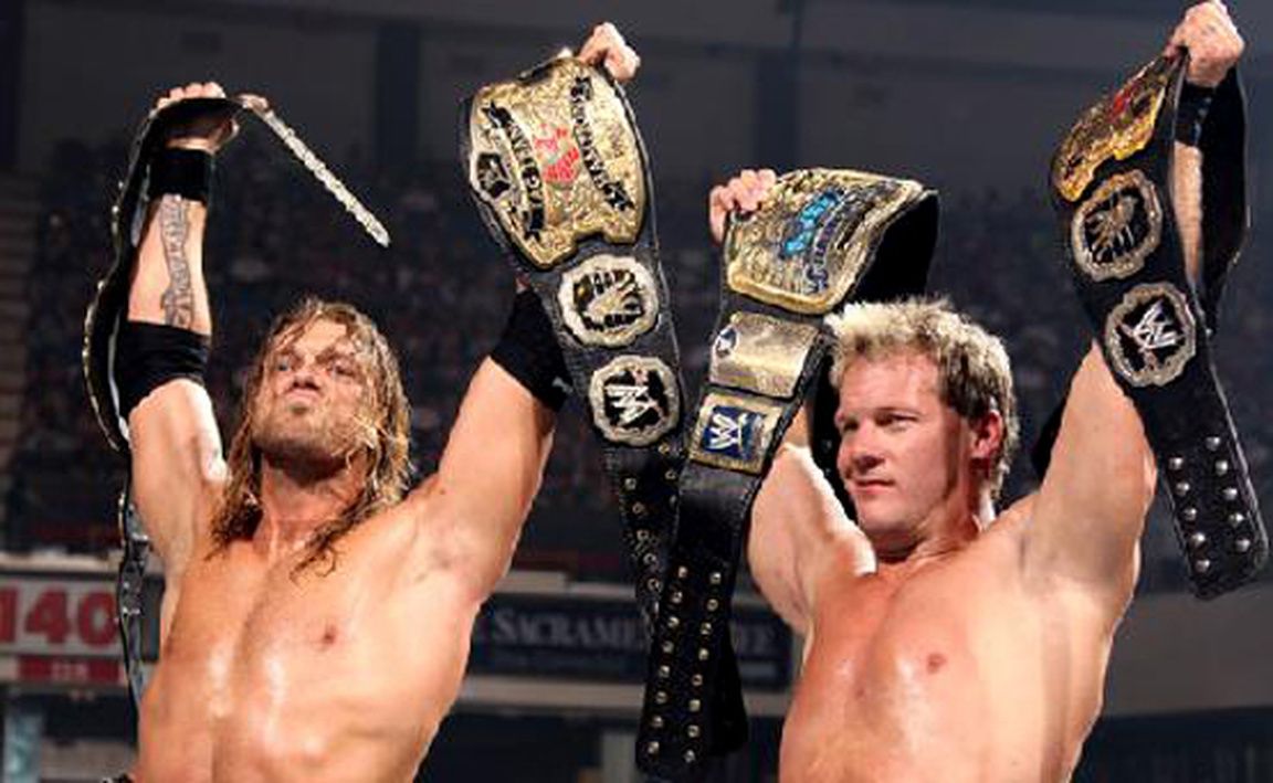 Edge and Chris Jericho tag team champions