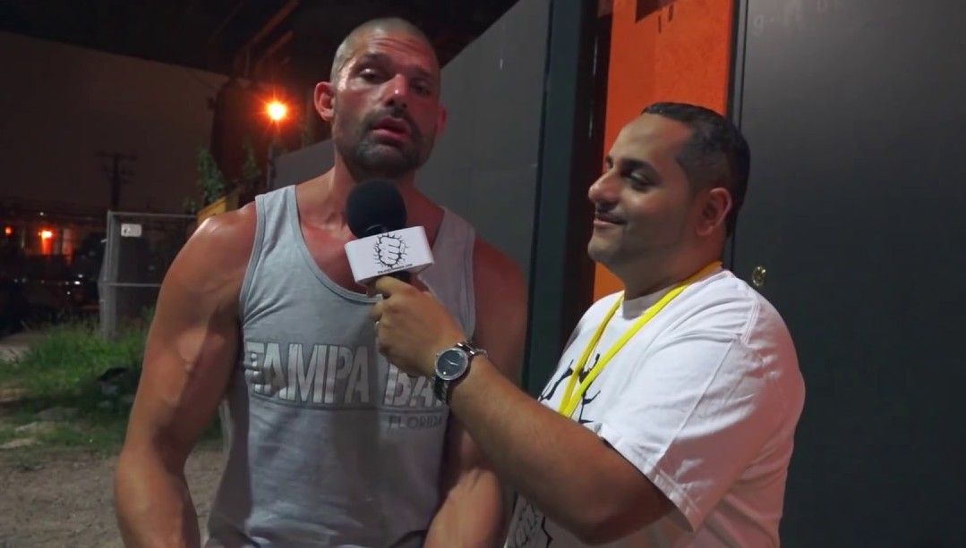 Adam Rose backstage interview independent wrestling