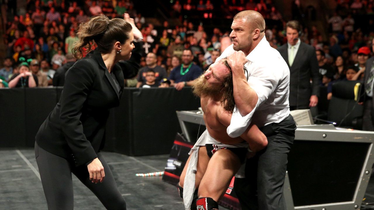 Triple H and Stephanie Attack Daniel Bryan