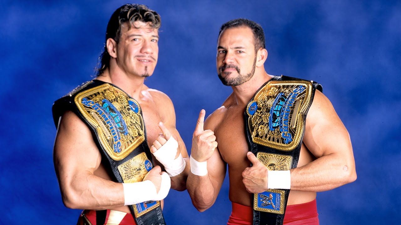 Los Guerreros in WWE as tag team champions