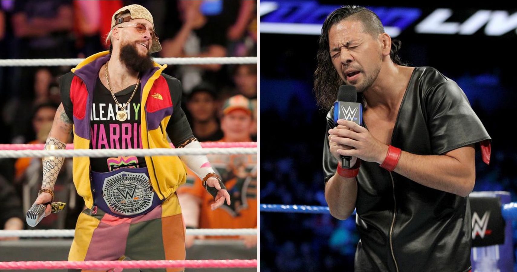 Enzo Amore Wrestles in Custom Air Jordan 14 Lows