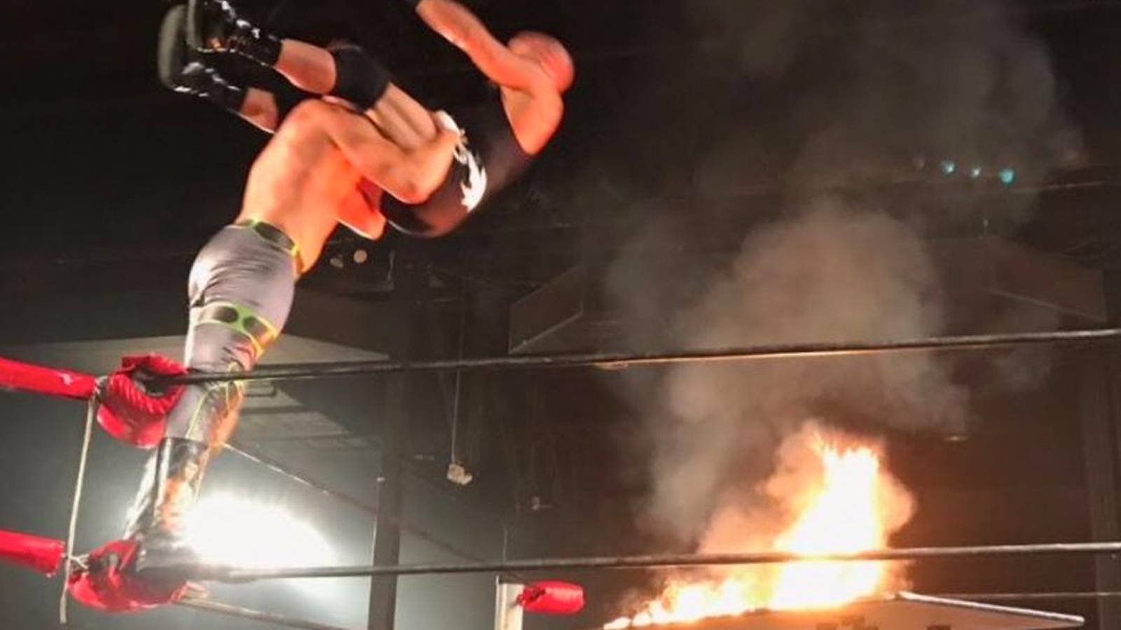 Watch Cody Rhodes Powerbomb Christopher Daniels Through Flaming Table