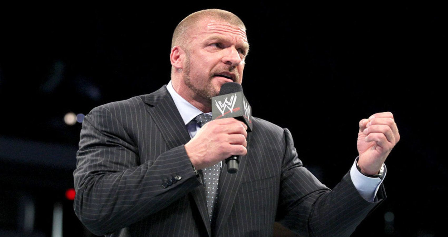 Watch Triple H's Hilarious Suicide Dive Attempt With The Shield