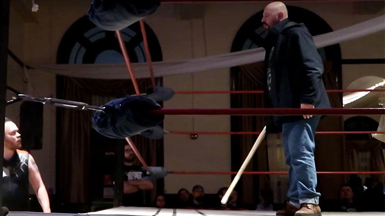 justin credible hijack wrestling show attempt allegedly intoxicated
