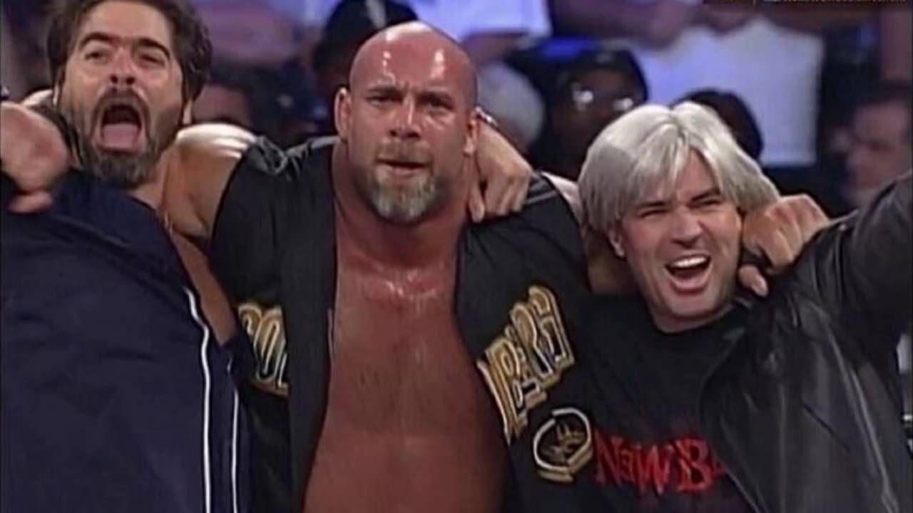 Vince Russo, Eric Bischoff, and Goldberg