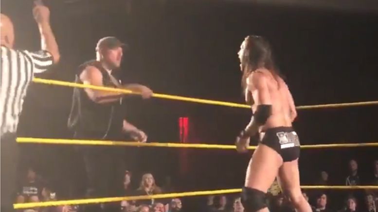 pat mcafee nxt adam cole aleister black video distraction chair