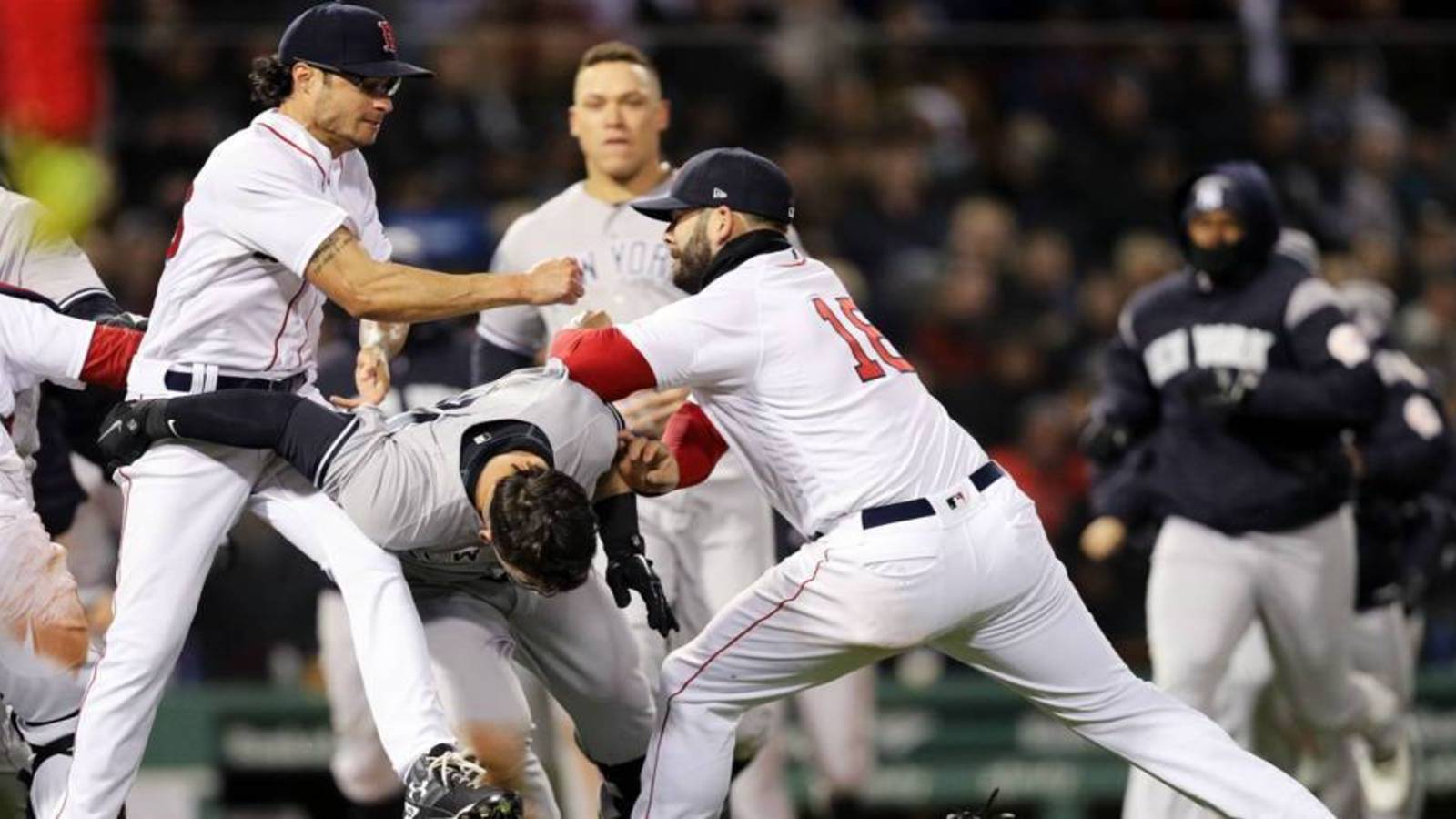 Yankees and Red Sox Get Into Crazy Bench-Clearing Brawl [Video]