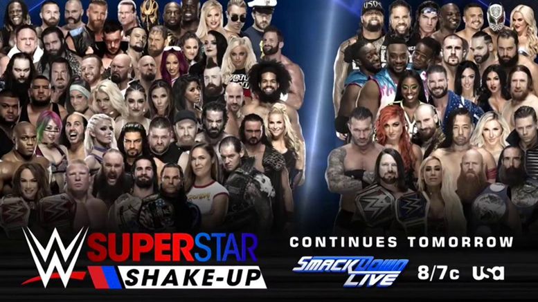 superstar shakeup raw smackdown live after show list
