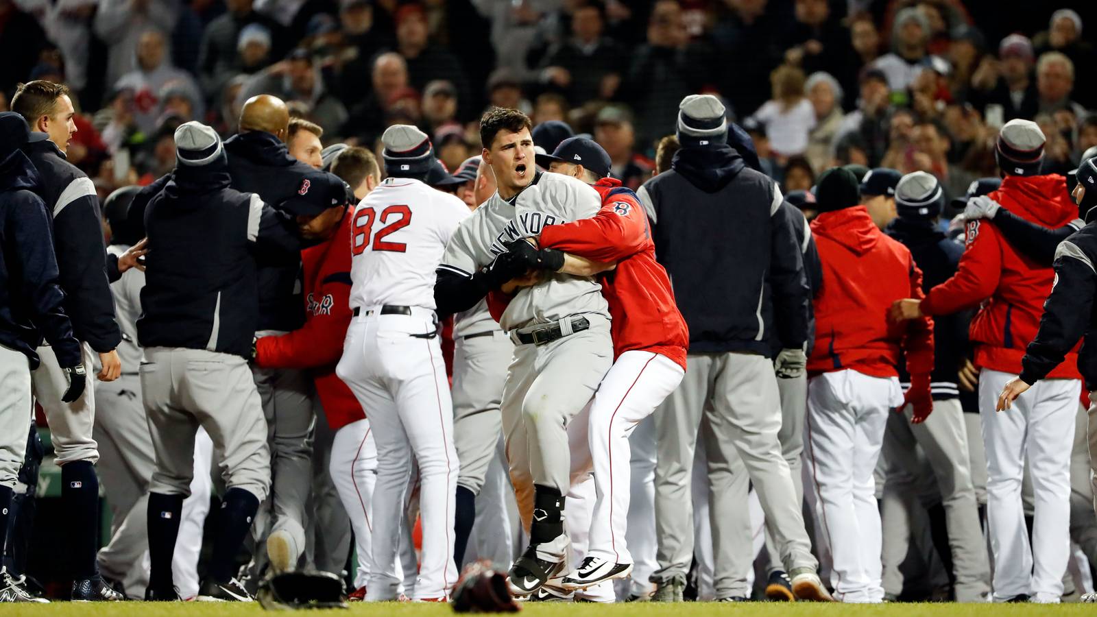 Yankees and Red Sox Get Into Crazy Bench-Clearing Brawl [Video]