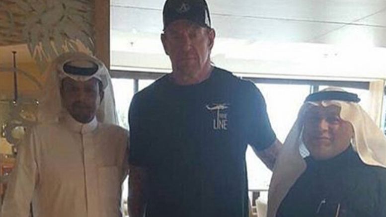 undertaker greatest royal rumble arrives photos jeddah saudi arabia