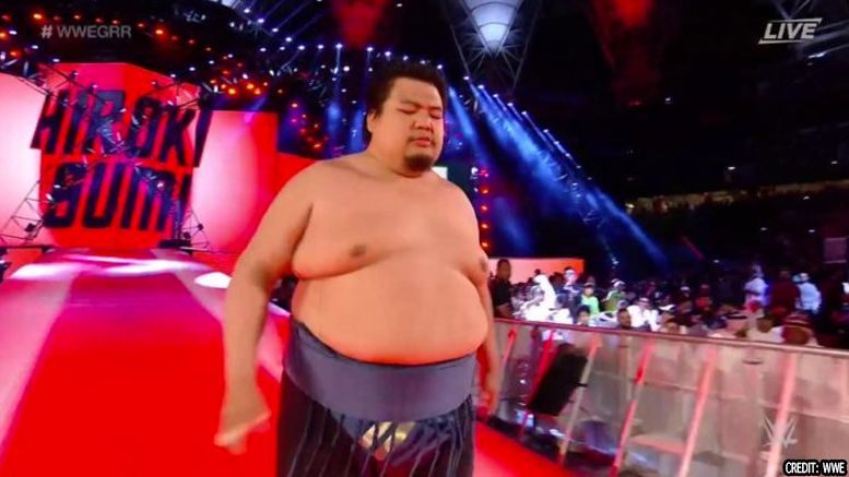 hiroki sumi wwe greatest royal rumble video sumo wrestler hoshifuji