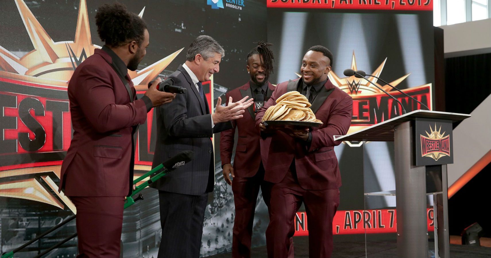 Kofi Kingston's Pancake Toss Reaches New Heights...Literally [Photo]