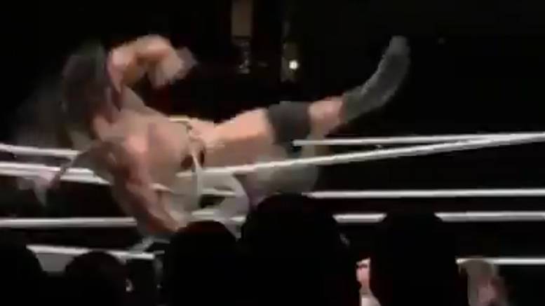 Top Rope Breaks on Drew McIntyre During WWE Live Event (VIDEO)