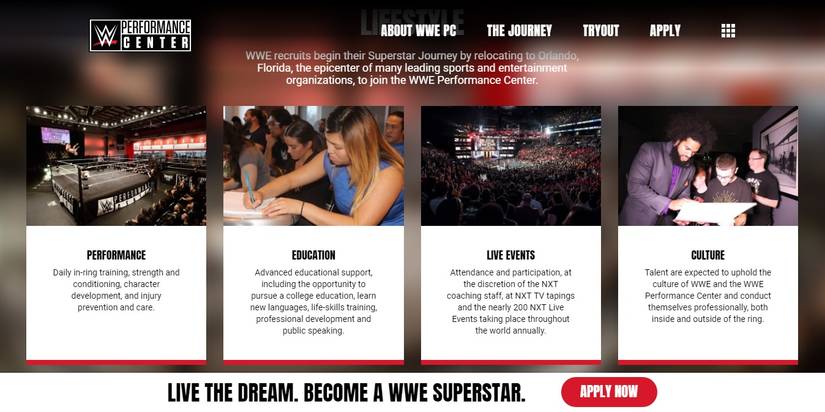 WWE Launches Website For Performance Center