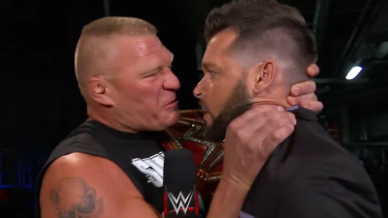 brock lesnar mike rome attack choke out video raw