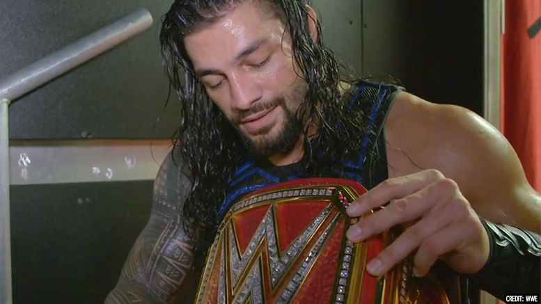 roman reigns reacts universal championship win video interview brock lesnar summerslam results