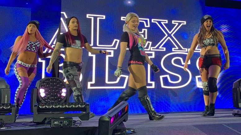 alexa bliss returns not physical injury live event video