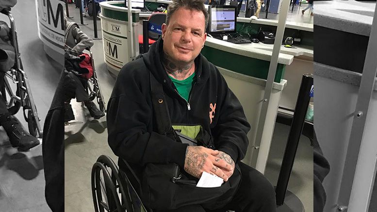 vampiro injured wrestlecade wheelchair unable to walk