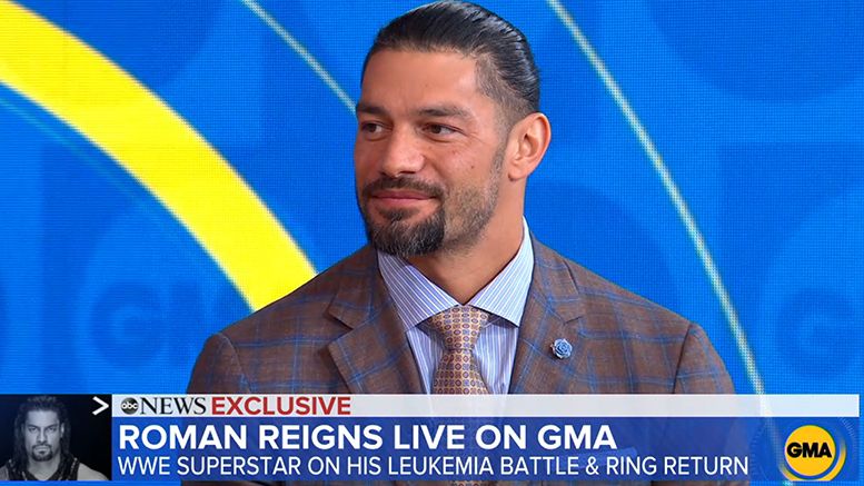 roman reigns gma good morning america interview cancer remission leukemia