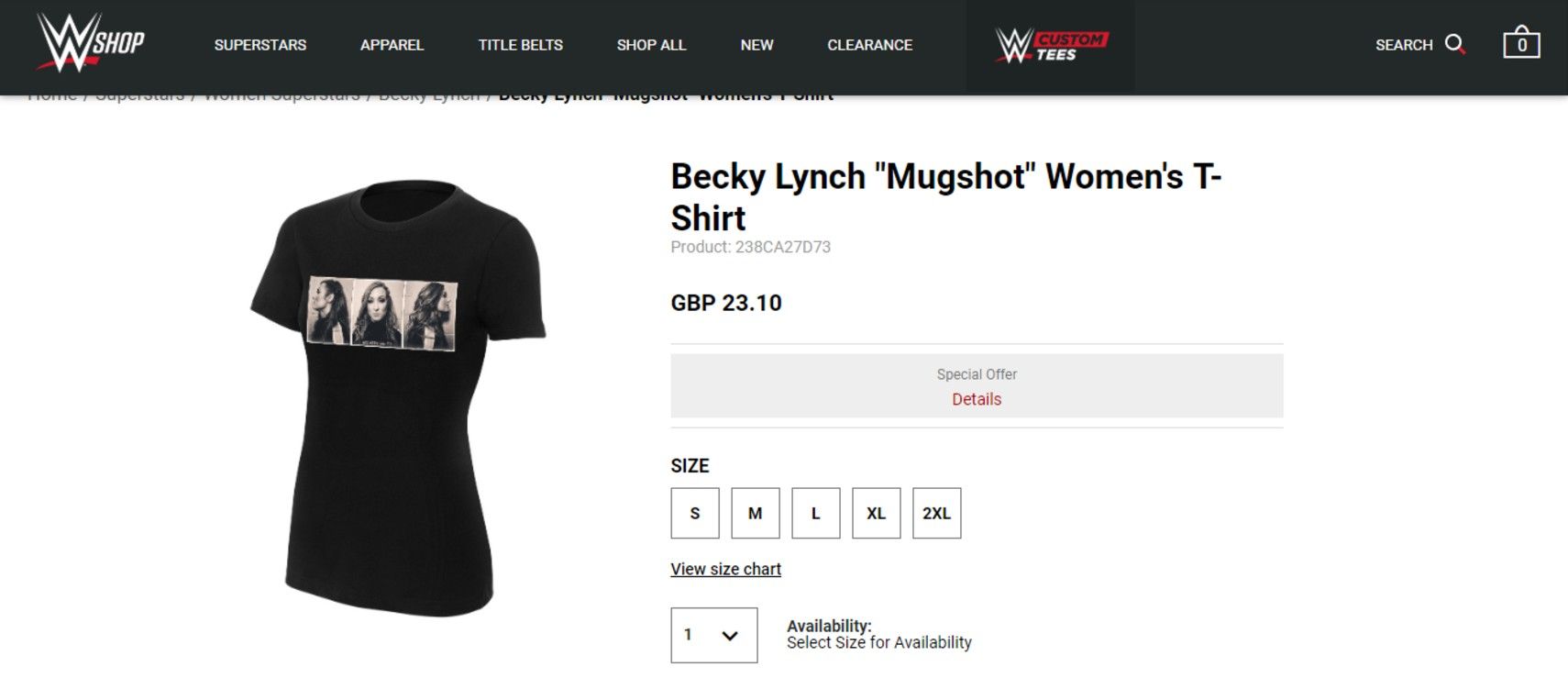 becky lynch mugshot t shirt