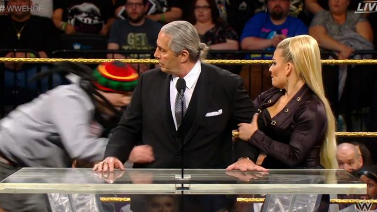 bret hart video attacked hall of fame tackled