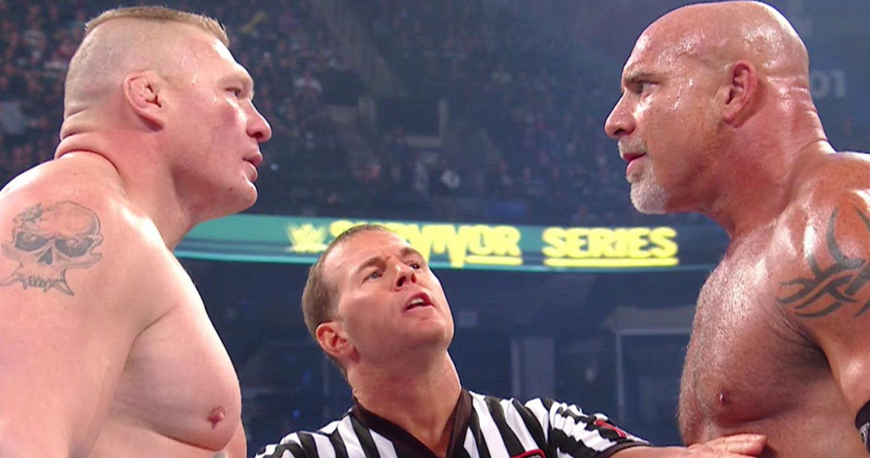 Goldberg vs Brock Lesnar