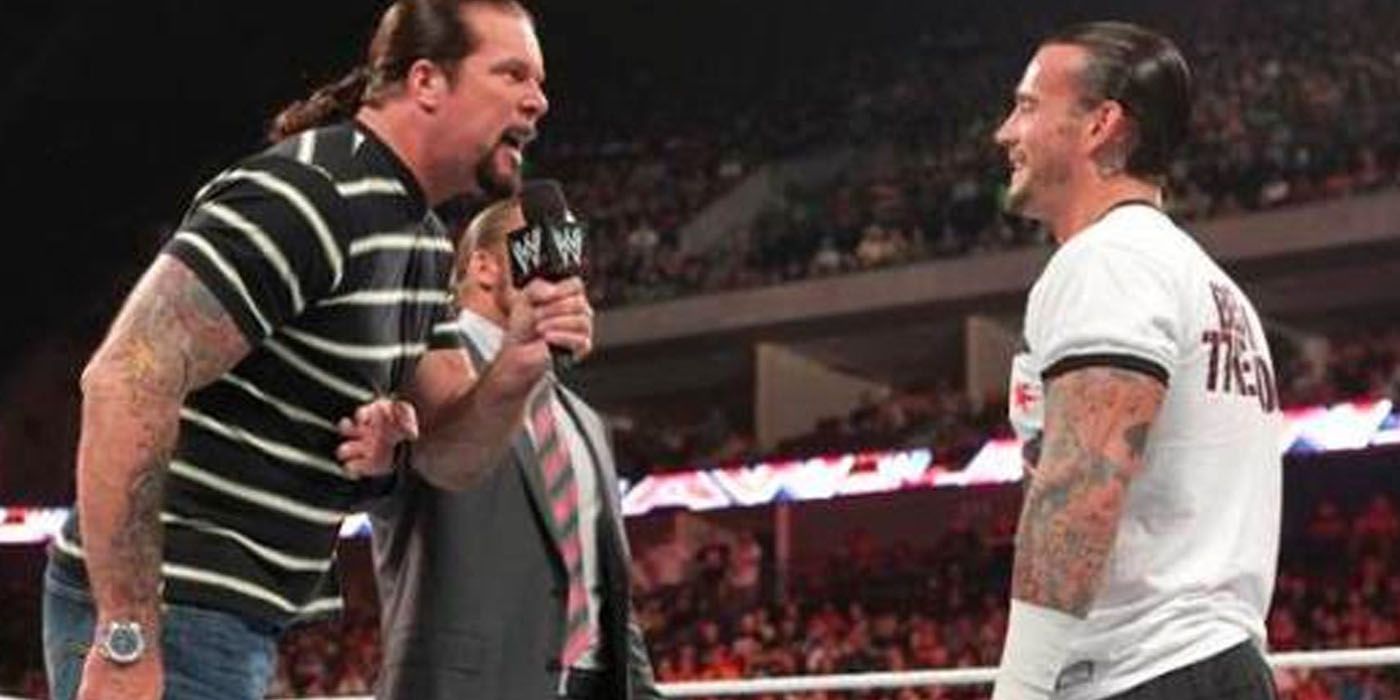 Kevin Nash and CM Punk in WWE.