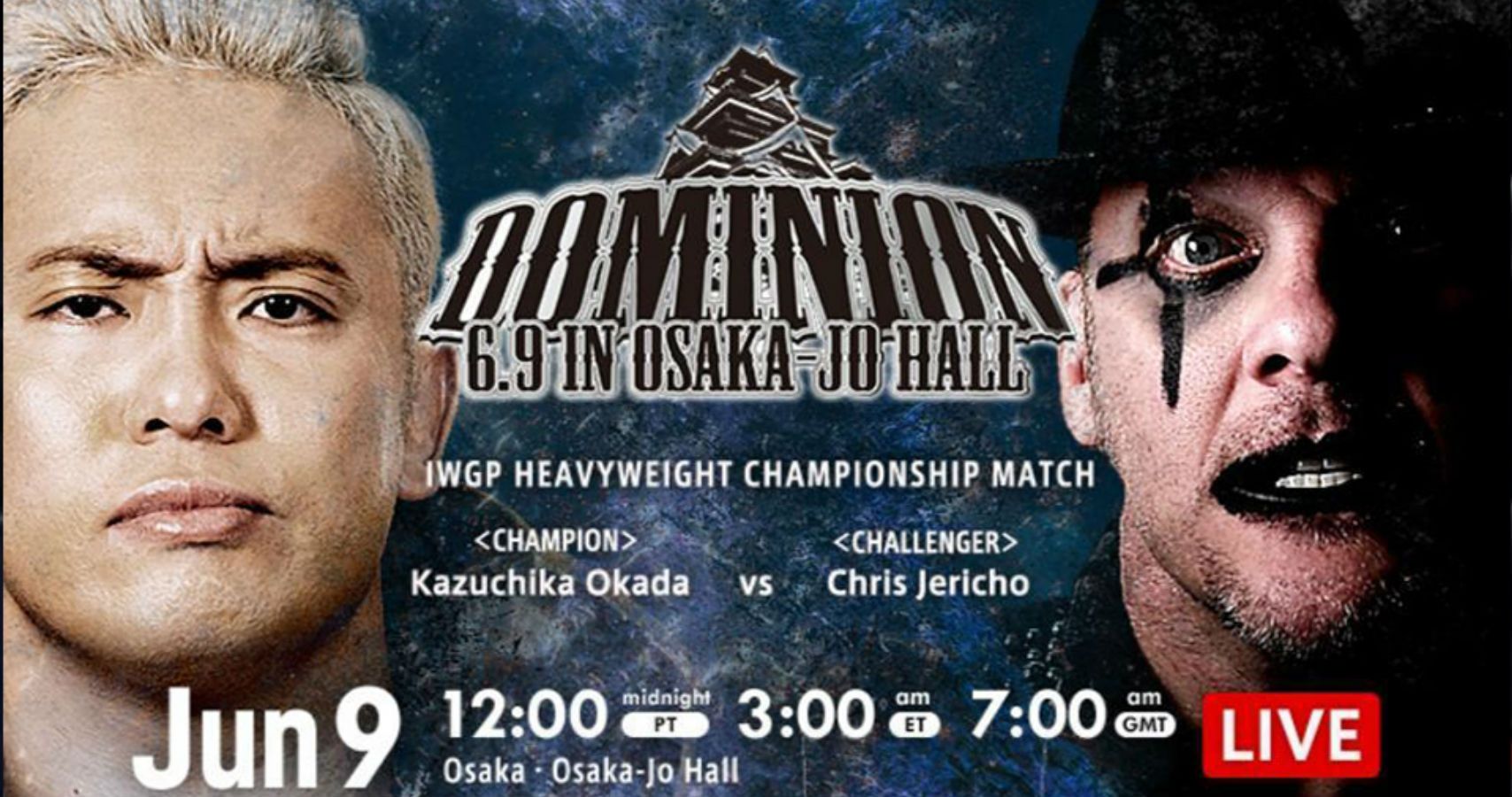 Kazuchika Okada vs Chris Jericho NJPW Dominion