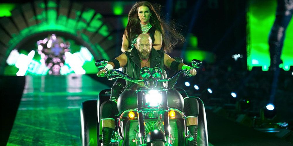 Triple H and Stephanie McMahon WrestleMania Entrance