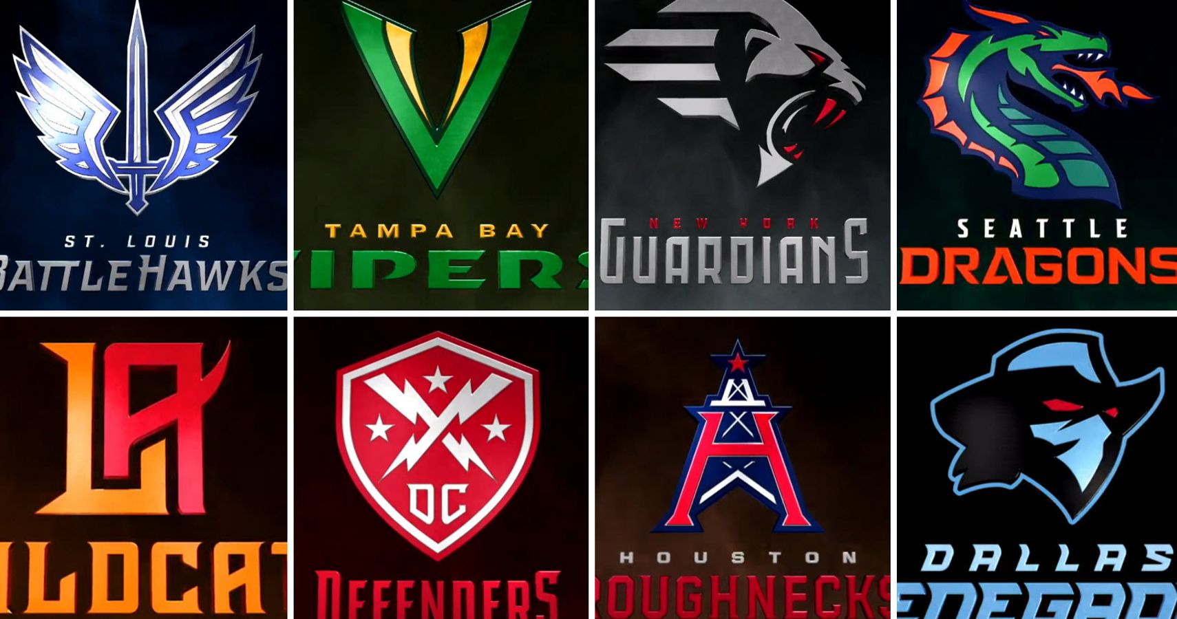 XFL reveals team names and logos for all eight teams in 2023