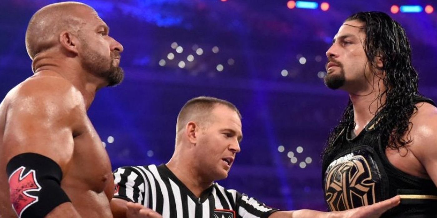Roman Reigns vs Triple H-WM32