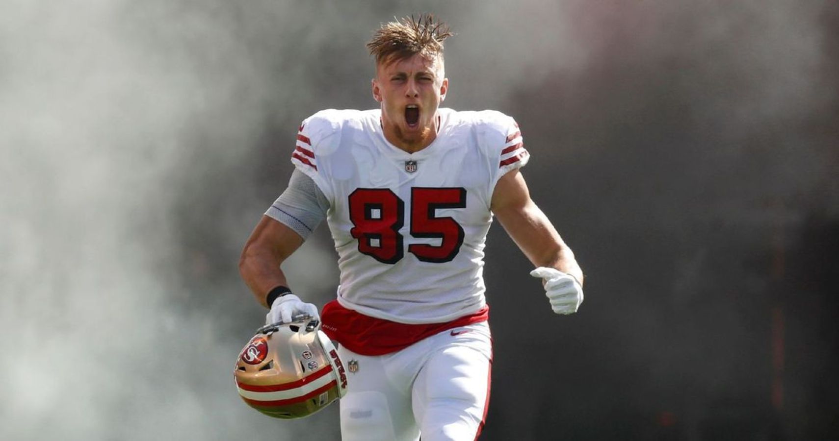 George Kittle was so excited to finally meet The Rock that he got a little  overwhelmed