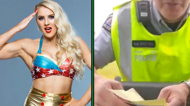 lacey evans wwe canada traffic stop video