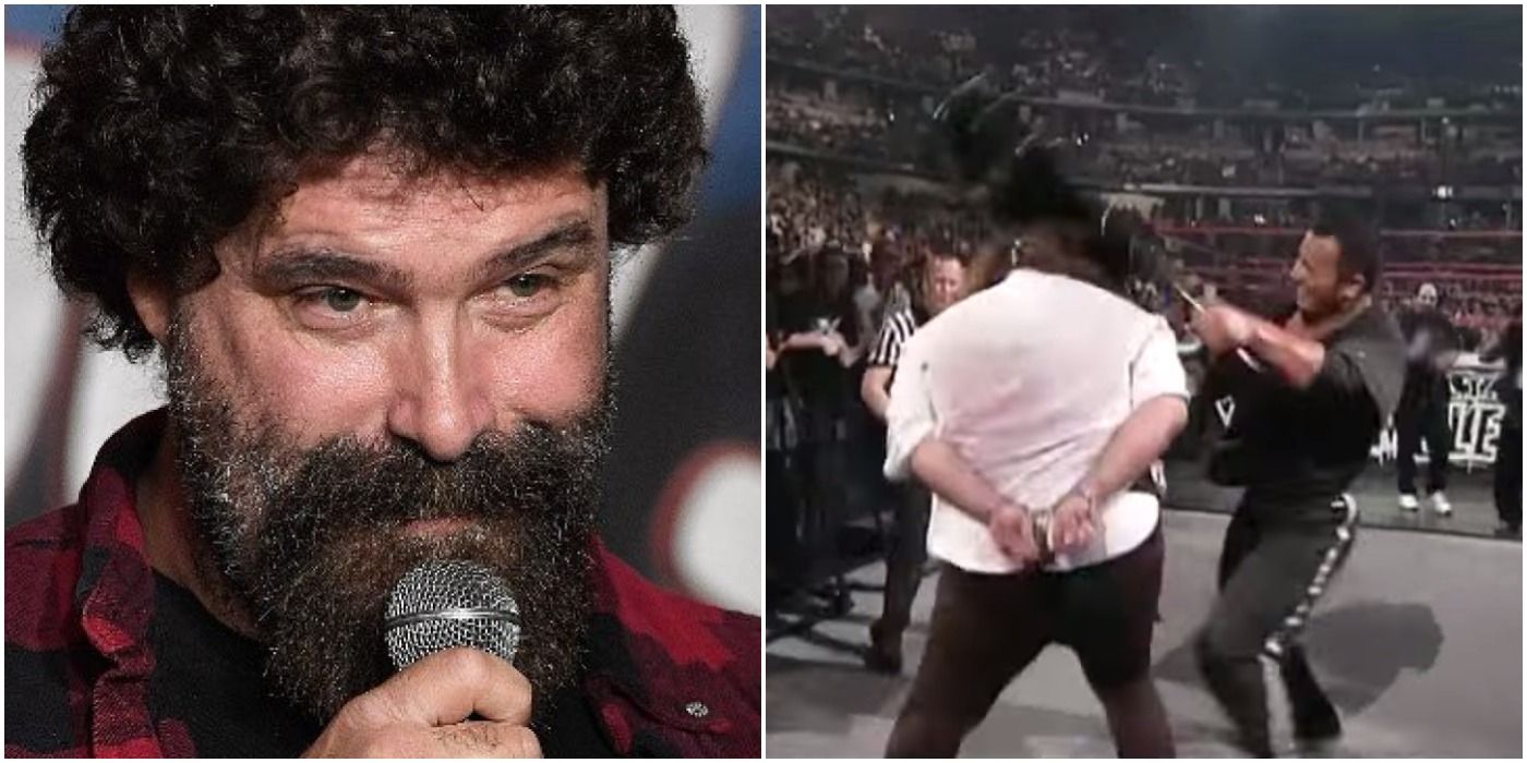 The tooth Mick Foley lost in his brutal HIAC match flew out of his mouth  during Raw