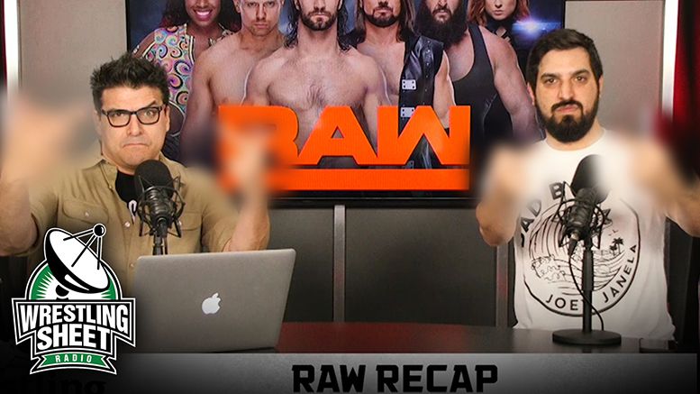 raw recap show ryan satin john rocha pro wrestling sheet