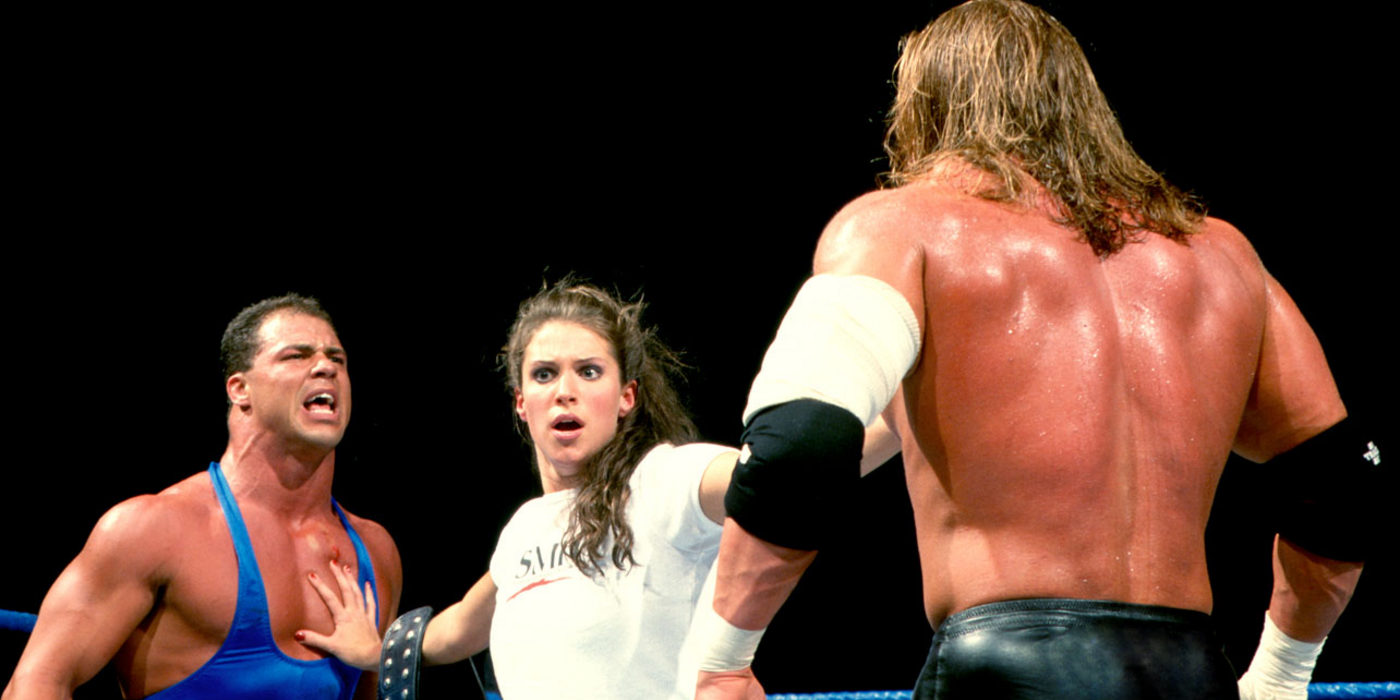 HHH Kurt Angle Stephanie McMahon