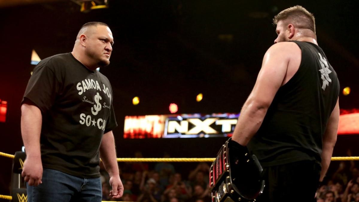 Samoa Joe debuts and stares down Kevin Owens at NXT TakeOver: Unstoppable