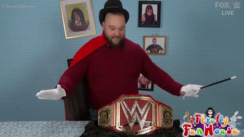 bray wyatt blue wwe universal championship title belt unveiling video