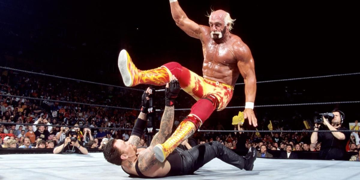 Hulk Hogan Leg Dropping The Undertaker