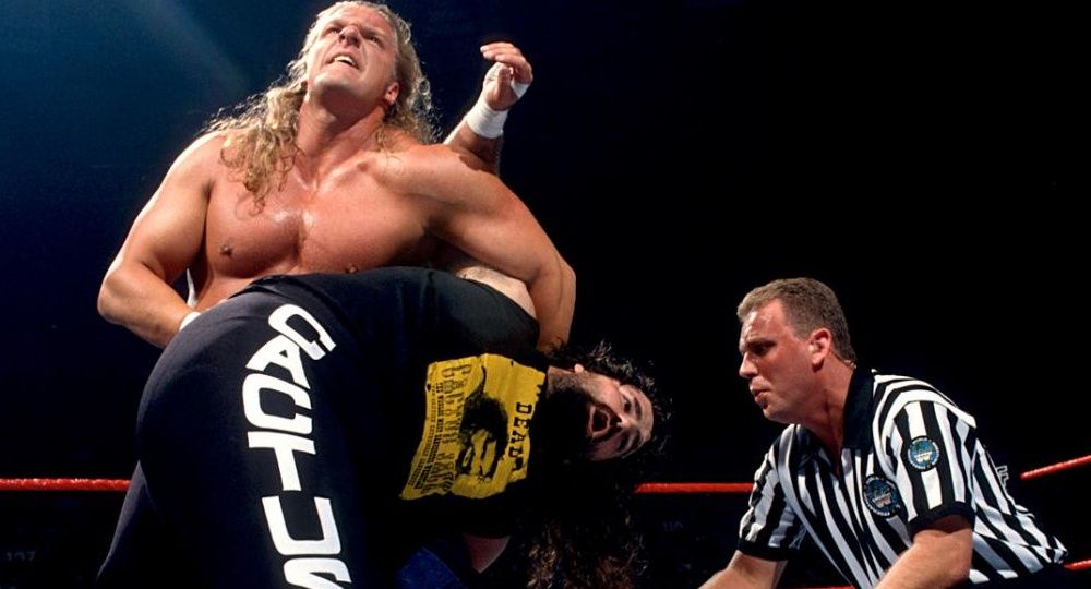 Mick Foley Triple H street fight Cropped