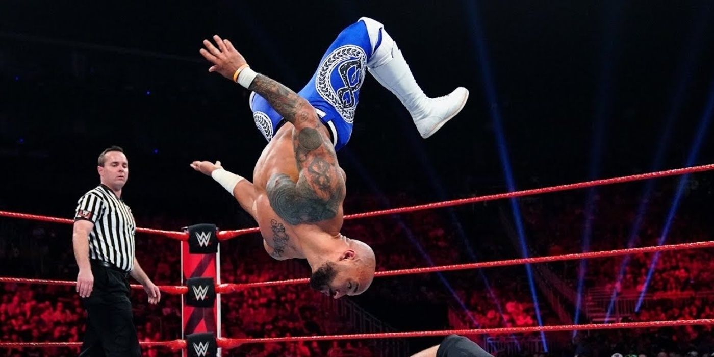 Ricochet flying in the air 