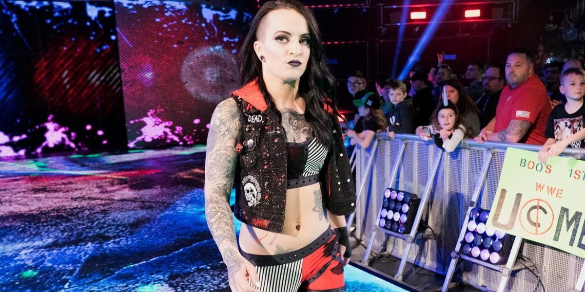 Ruby Riott makes her entrance
