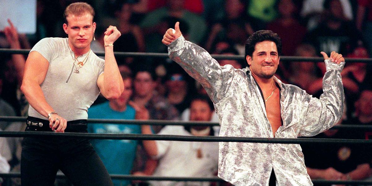 Alex Wright and Disco Inferno at WCW's Bash at the Beach.