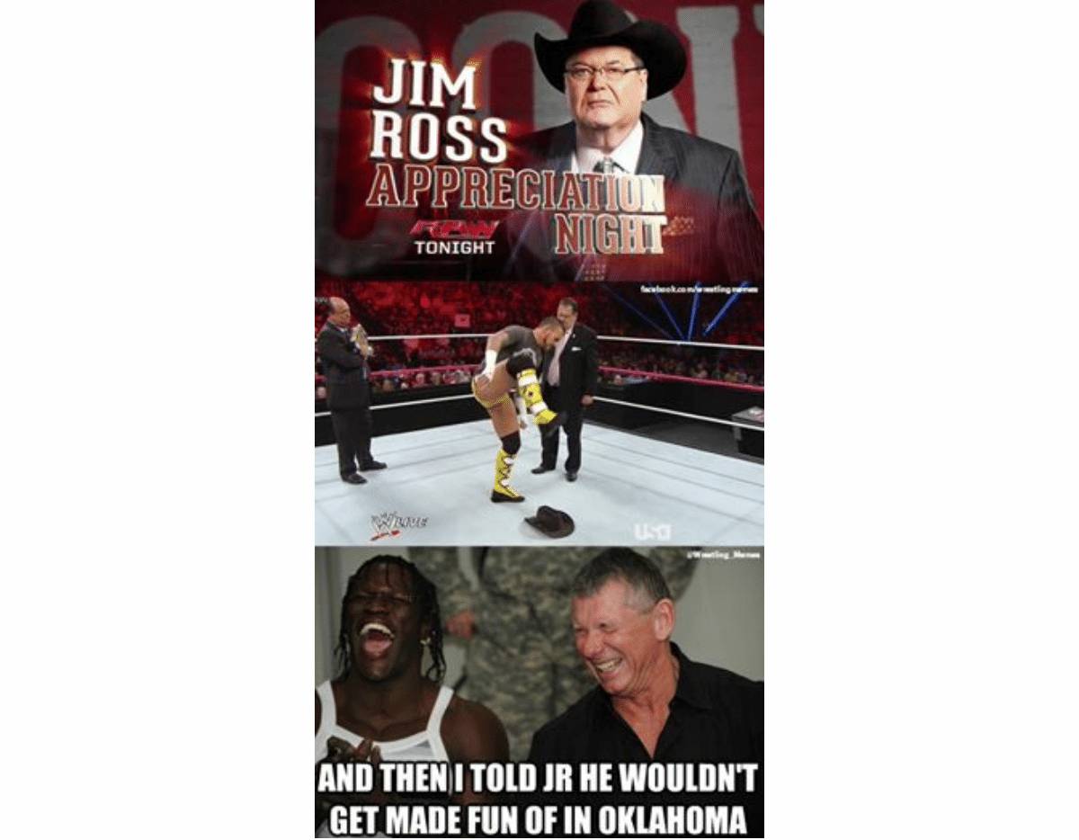 10 Funniest Jim Ross Memes That Have Us Cry Laughing 10 Funniest Jim Ross Memes That Have Us Cry Laughing